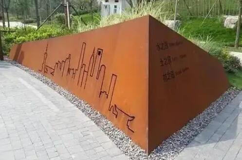 桂平耐候钢挡土墙